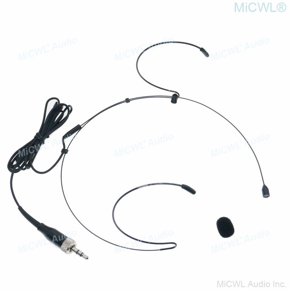 Professional Omnidirectional Cardioid Recording Vocal Headset Microphone for Sennheiser ew100 sk100 G1 G2 G3 G4 Wireless System - MiCWL Audio Inc
