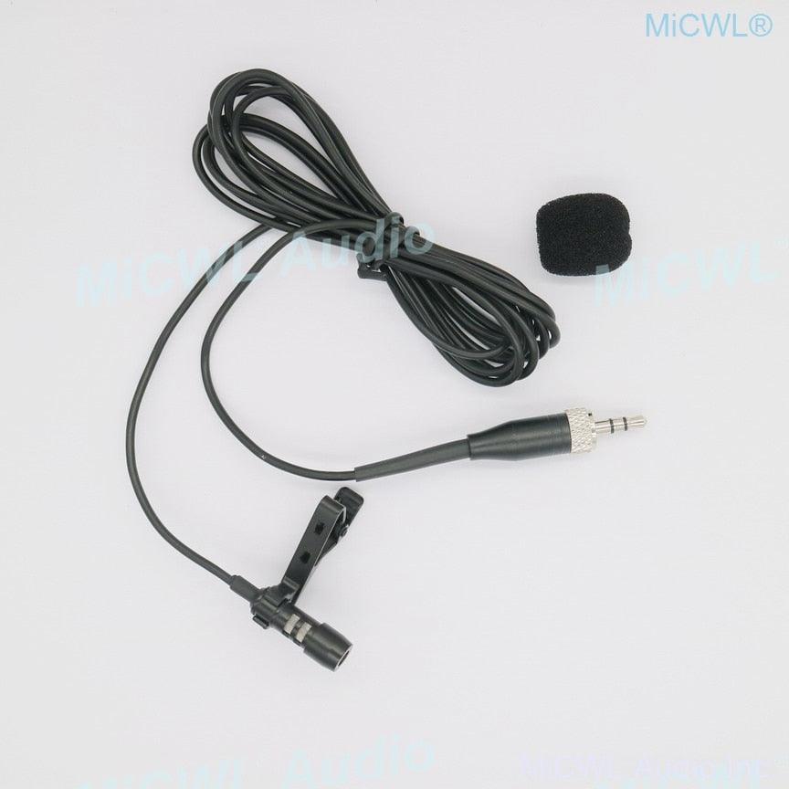 Black SL Tie Clips Lavalier Lapel Microphone For Sennheiser ew100 sk100 Wireless BeltPack Omnidirectional Uni-diectivity - MiCWL Audio Inc