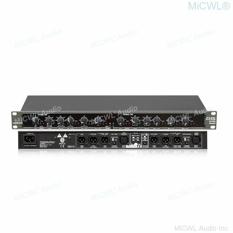 Professional 3 Channel Frequency Divider 2 Way Counter-Down Bass Stereo Digital Signal Processor - MiCWL Audio Inc