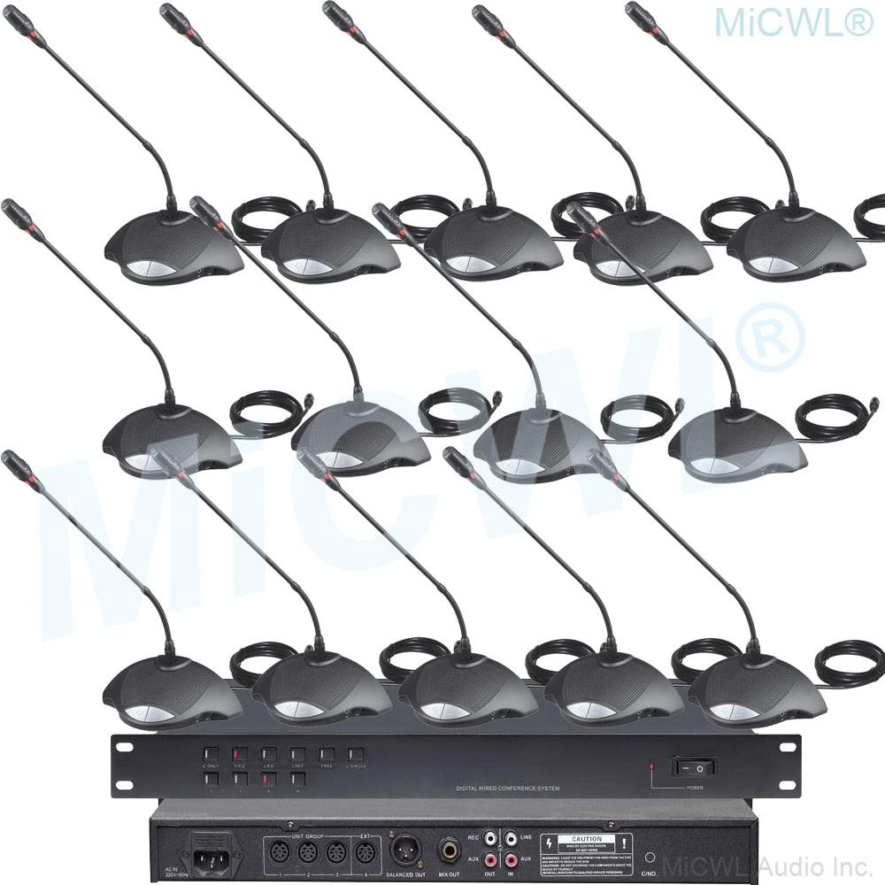 Pro Table Gooseneck Wired Conference Microphone CCS 900 Built-in speaker Conferencing Meetings Solutions MiCWL A350M-A01 - MiCWL Audio Inc