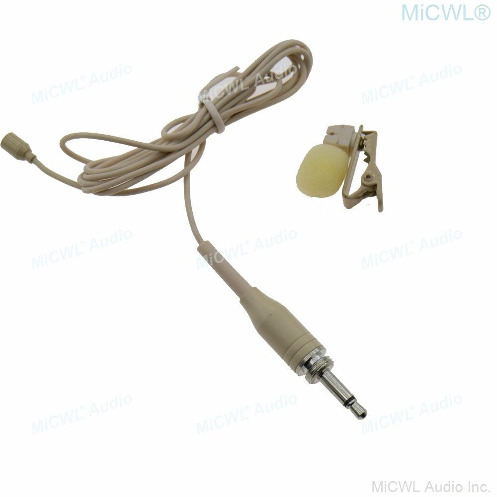 Mini Lapel Lavalier Clip Recording Microphone For Sennheiser Shure TA4F AKG 3Pin Audio-Technica MiPro 3.5mm Jack Wireless System - MiCWL Audio Inc