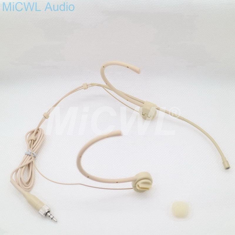 High-Quality Condenser Dual Hook Adjustable Foldable Headset Microphone Omni-directional Headset Microphone For Sennheiser - MiCWL Audio Inc