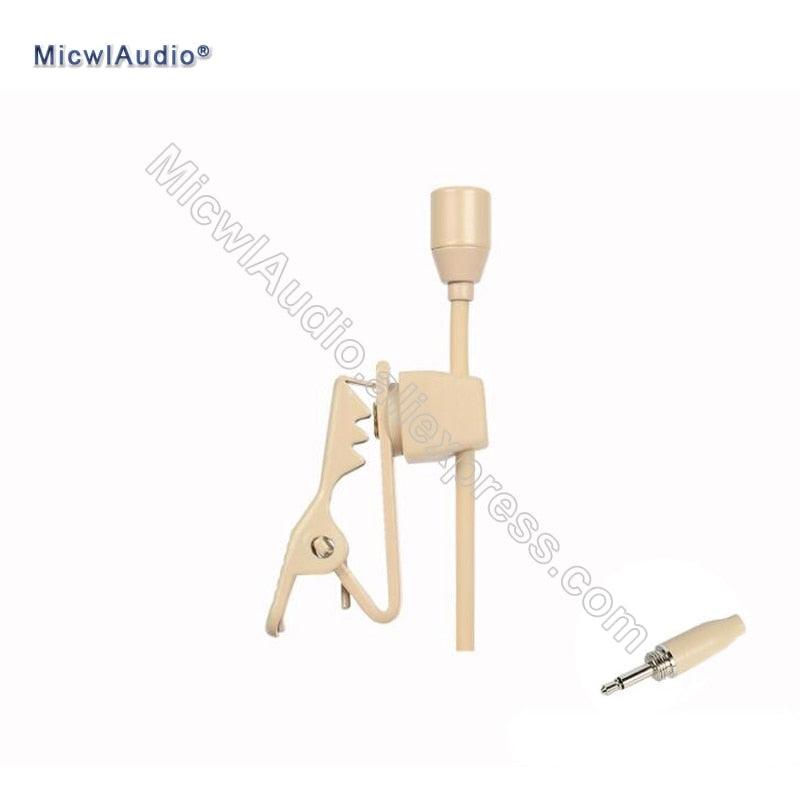 Pro Mics Condenser Hypercardioid Lavalier Microphone Clip Collar For Sennheiser Shure AKG Audio Technica Micpro External Lock - MiCWL Audio Inc