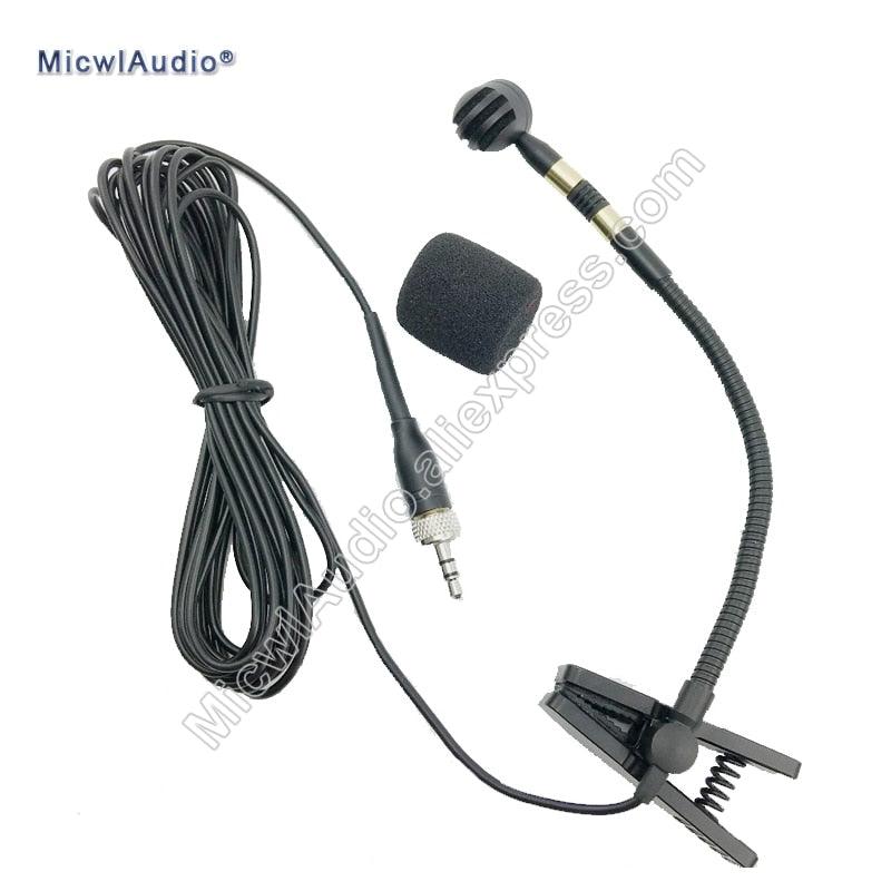 Instrument Musical Condenser Microphone MIC Classic Cardioid 3.5mm 1/8" Plug For Sennheiser 4P For Shure 3P For AKG - MiCWL Audio Inc