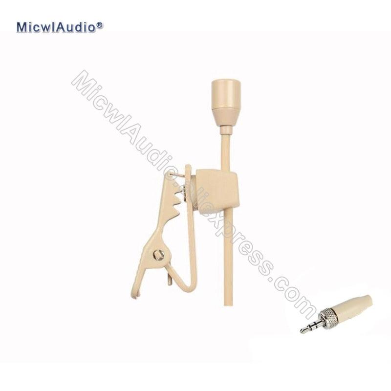 Pro Mics Condenser Hypercardioid Lavalier Microphone Clip Collar For Sennheiser Shure AKG Audio Technica Micpro External Lock - MiCWL Audio Inc
