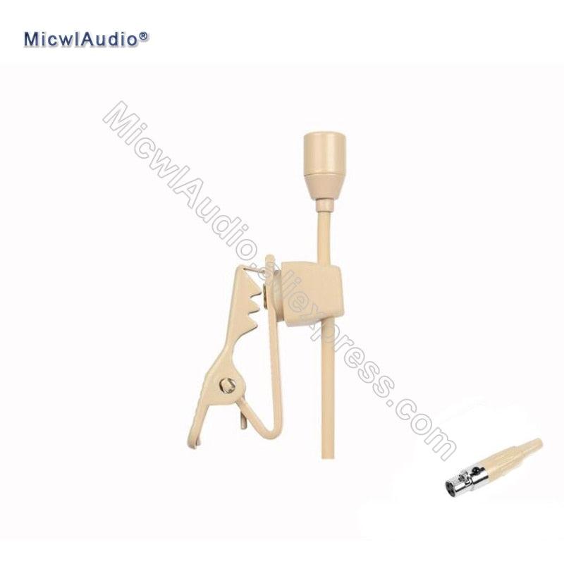 Pro Mics Condenser Hypercardioid Lavalier Microphone Clip Collar For Sennheiser Shure AKG Audio Technica Micpro External Lock - MiCWL Audio Inc