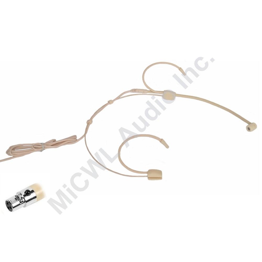 New 2019 arrival Dual Ear Hook Mic Headworn Headset Head Microphone For Shure Sennheiser AKG Audio Technica XLR 3PIN TA3F - MiCWL Audio Inc