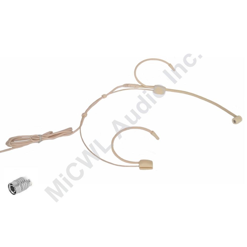 New 2019 arrival Dual Ear Hook Mic Headworn Headset Head Microphone For Shure Sennheiser AKG Audio Technica XLR 3PIN TA3F - MiCWL Audio Inc