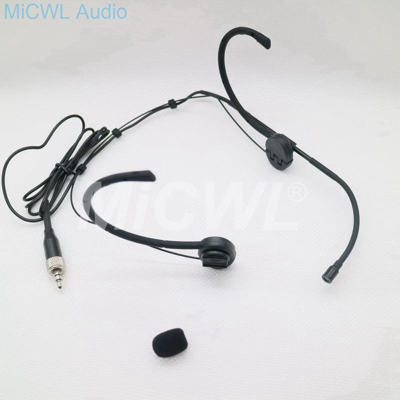 High-Quality Condenser Dual Hook Adjustable Foldable Headset Microphone Omni-directional Headset Microphone For Sennheiser - MiCWL Audio Inc