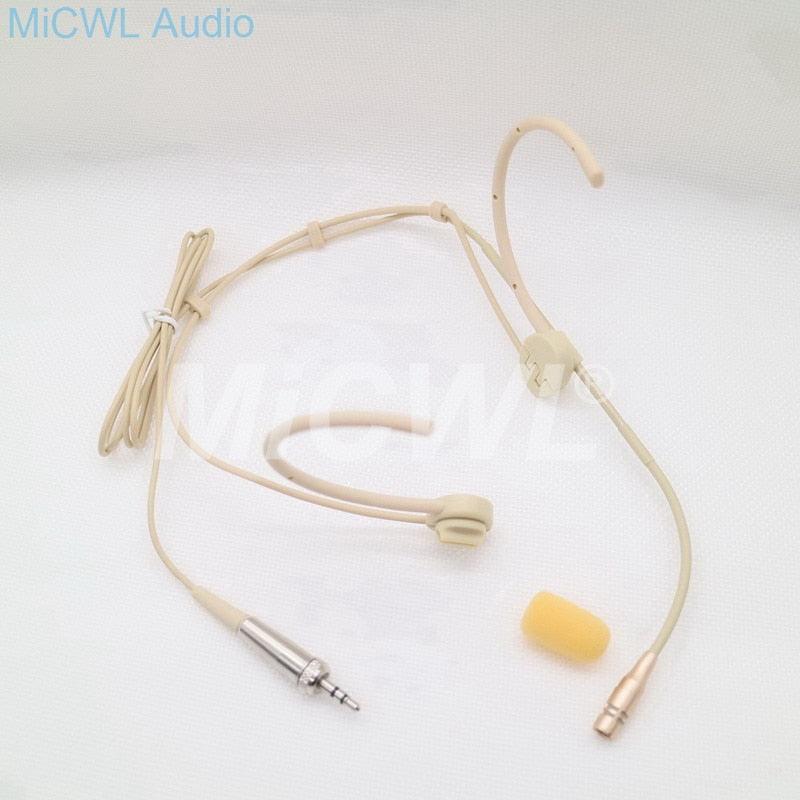 High-Quality Condenser Dual Hook Headset Foldable Microphone Adjustable Uni-directional Headset Microphone For Sennheiser - MiCWL Audio Inc