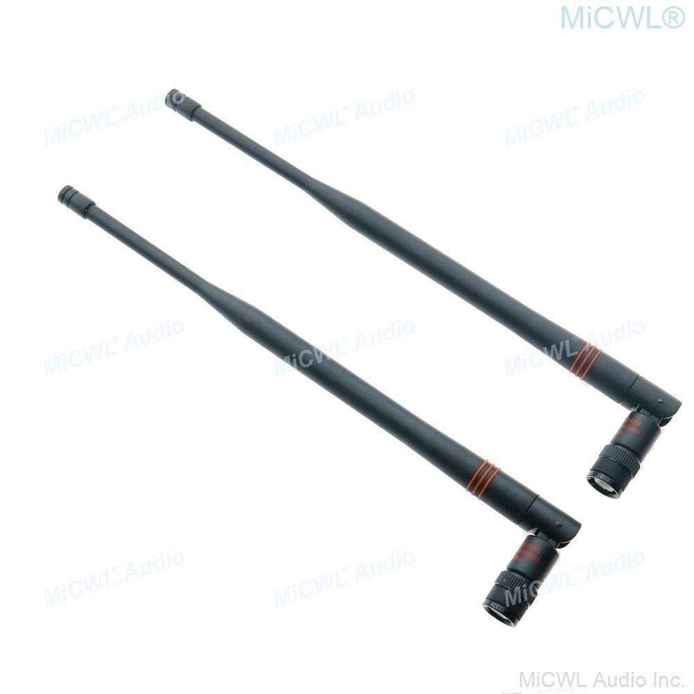 A Pair UA820 Bayonet BNC Antenna Aerial for Shure Wireless Receiver Host 470-542MHz 554-590MHz 638-698MHz 610-680MHz 774-865MHz - MiCWL Audio Inc