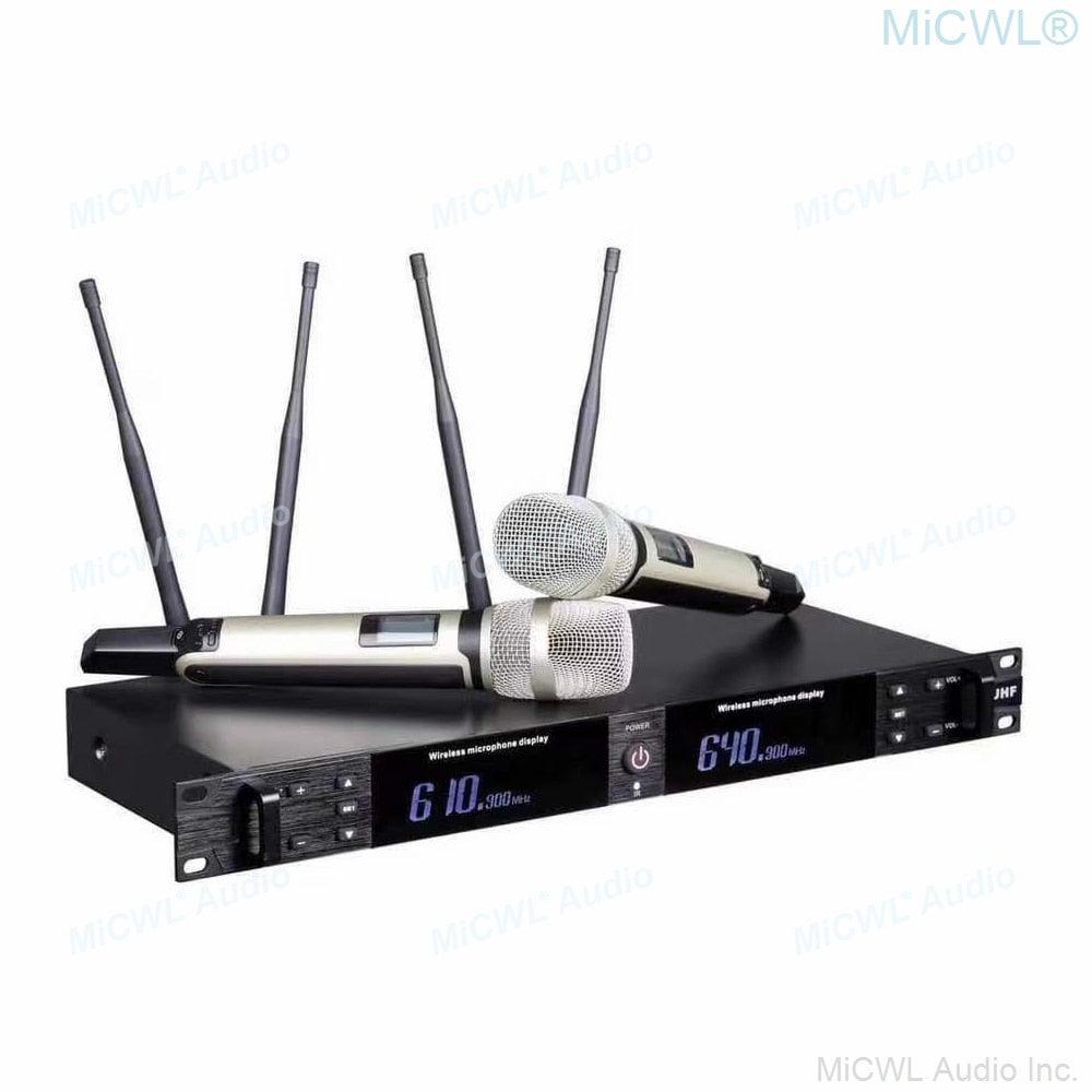 Pro QLXD Bigger LED Screen UHF Wireless Dual KSM8 Microphone System High Quality SKM9000 Beta58 Headset Audio Microfones - MiCWL Audio Inc