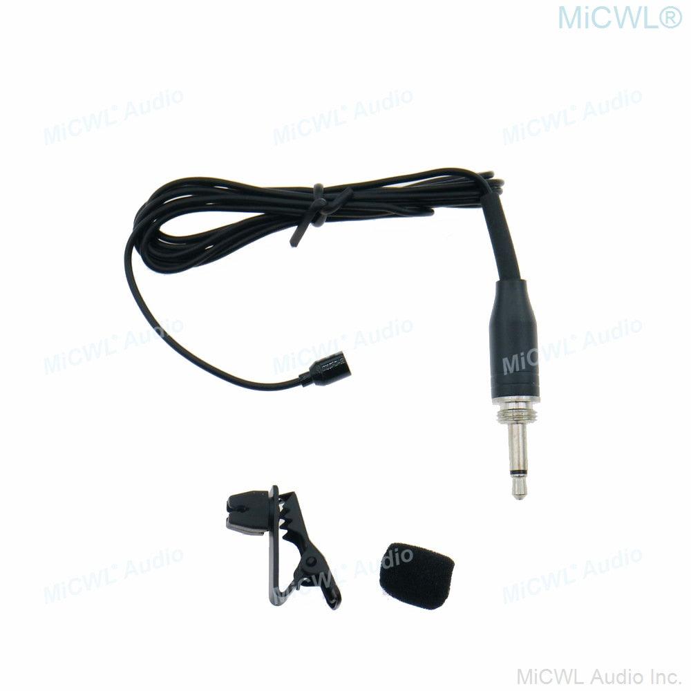 Miniature Clip Lapel Lavalier Microphone For Shure 4Pin AKG 3Pin Sennheiser 3.5mm Lock Audio-Technica WirelessTransmitter - MiCWL Audio Inc