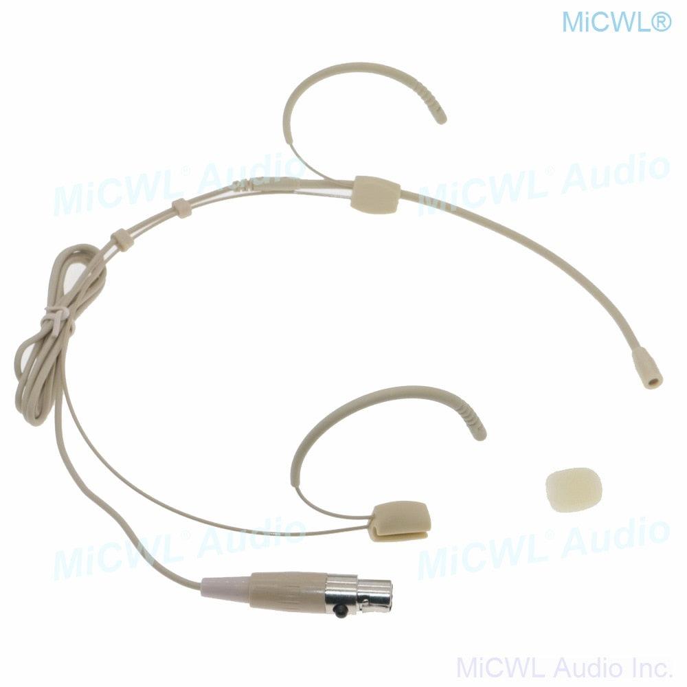 Professional Recording Vocal Headset Microphone for AKG Samson Gemini Wireless System Mini 3Pin TA3F Omnidirectional Cardioid - MiCWL Audio Inc