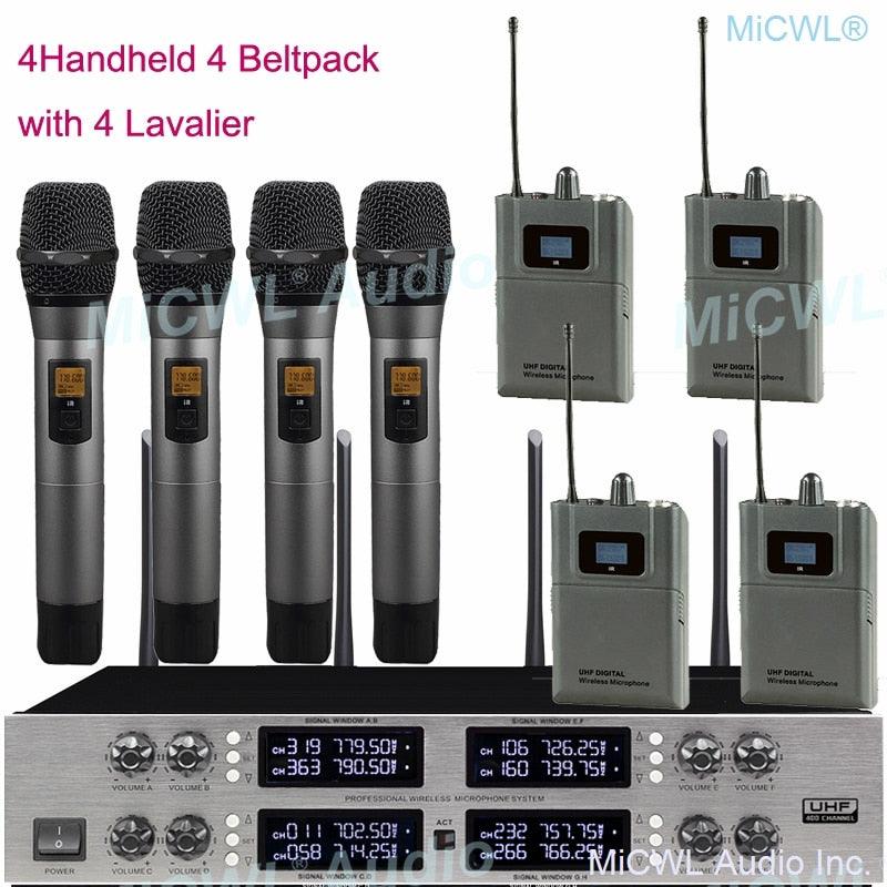 Pro 400 Channel CCS 900 Ultro Discussion Digital Wireless Microphone CCS-DL with 8 Cardioid Desktop Gooseneck Mic System - MiCWL Audio Inc