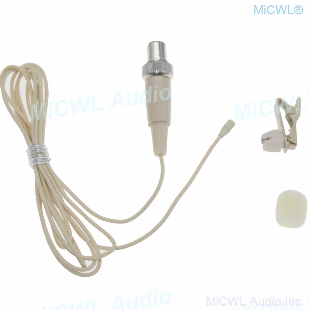 Miniature Lavalier Lapel Microphone For MiPro Audio Wireless Mics System TA4F 4Pin Lock - MiCWL Audio Inc