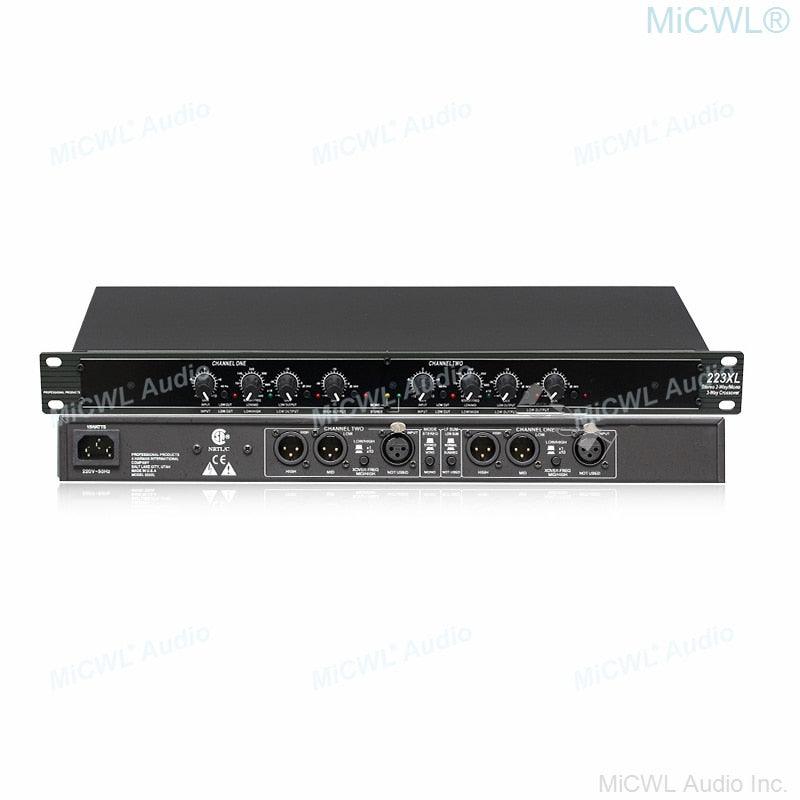 Professional 3 Channel Frequency Divider 2 Way Counter-Down Bass Stereo Digital Signal Processor - MiCWL Audio Inc