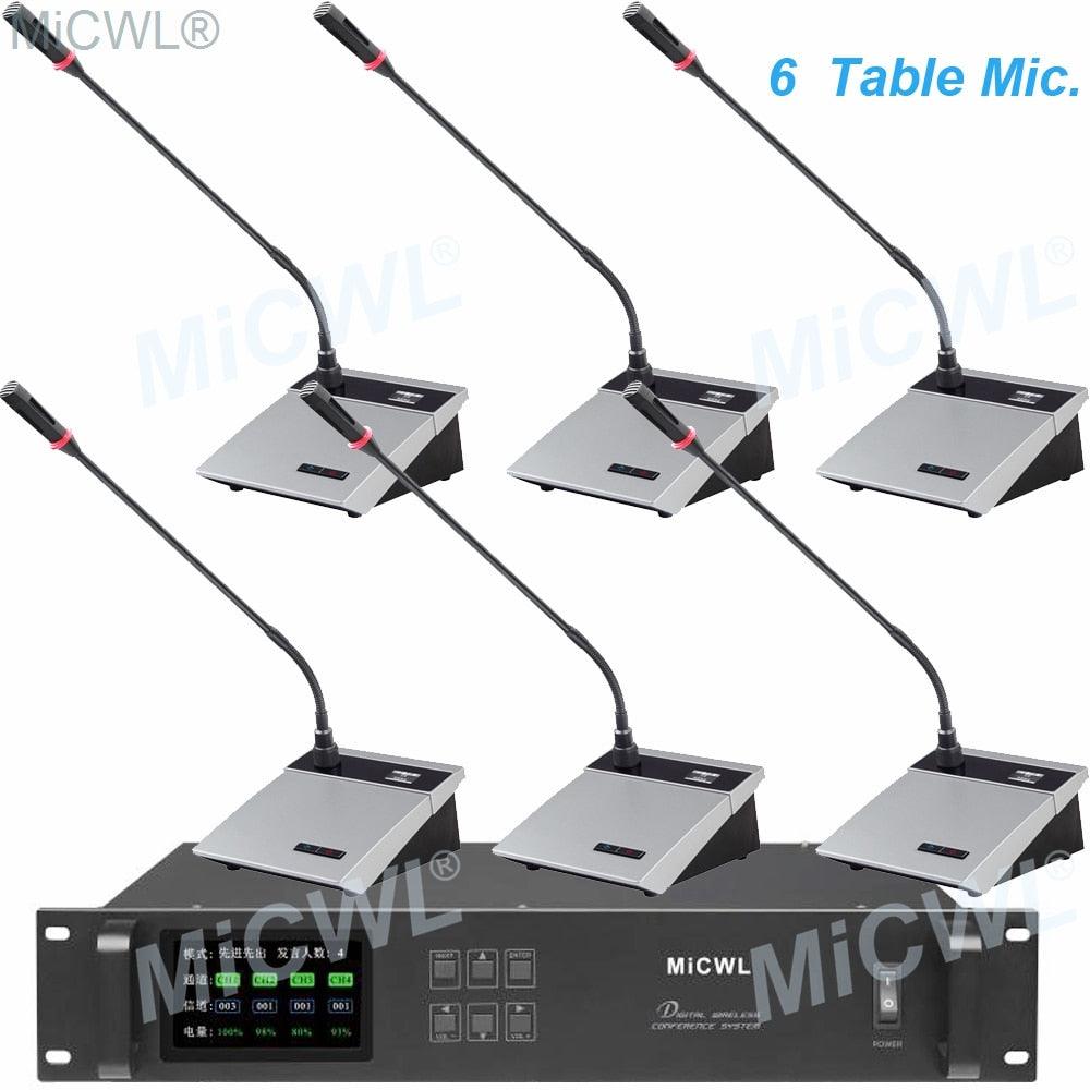 MXWNCS8 Digital Conferencing Meetings Solutions Microphone System Desktop Gooseneck President Delegate Mics MiCWL A10M-A117 - MiCWL Audio Inc