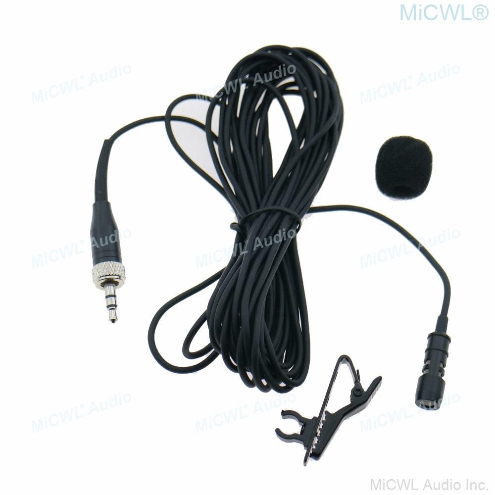 MiCWL R8 Phantom Power XLR Lavalier Microphones 10m Wire Lapel Mic For Sennheiser ew Wireless BeltPack 3.5mm to 3Pin Adapter - MiCWL Audio Inc