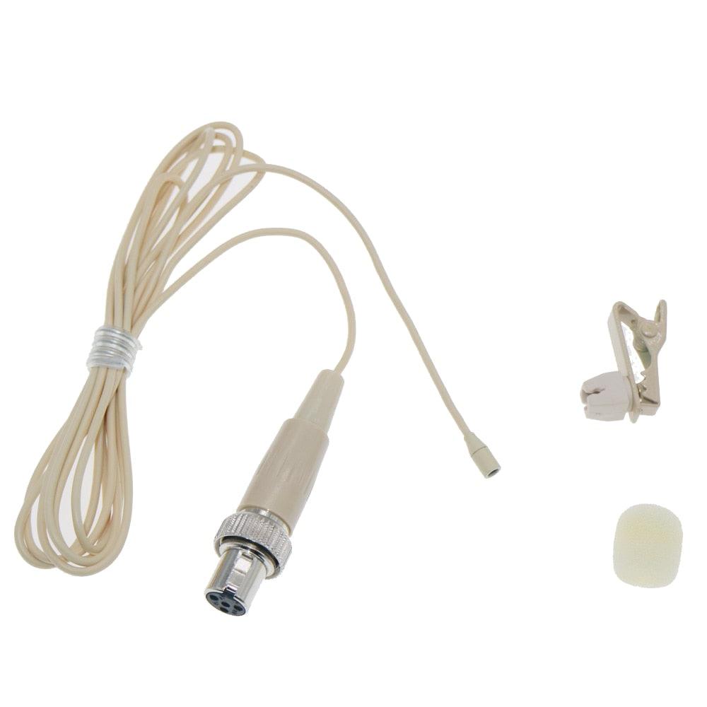 Very Mini Clip Lavalier Lapel Microphone For MiPro Wireless Microfone System Black Beige 2 Color - MiCWL Audio Inc
