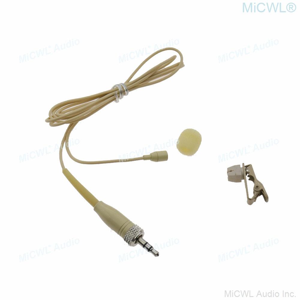 EW300-Sennheiser Mini Clip-On Lavalier Microphone For Sennheiser sk100 ew100 300 500 G2 G3 G4 G5 Wireless BodyPack 3.5mm Lock - MiCWL Audio Inc