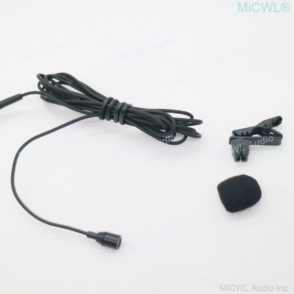 Miniature Clip Lapel Lavalier Microphone For Shure 4Pin AKG 3Pin Sennheiser 3.5mm Lock Audio-Technica WirelessTransmitter - MiCWL Audio Inc