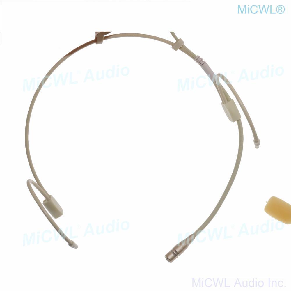 CS90 Wireless Stage Singing Voice Ear Hook Headset Cardioid Microphone ACT for MiPro Wireless BeltPack Transmitter 4Pin Lock - MiCWL Audio Inc