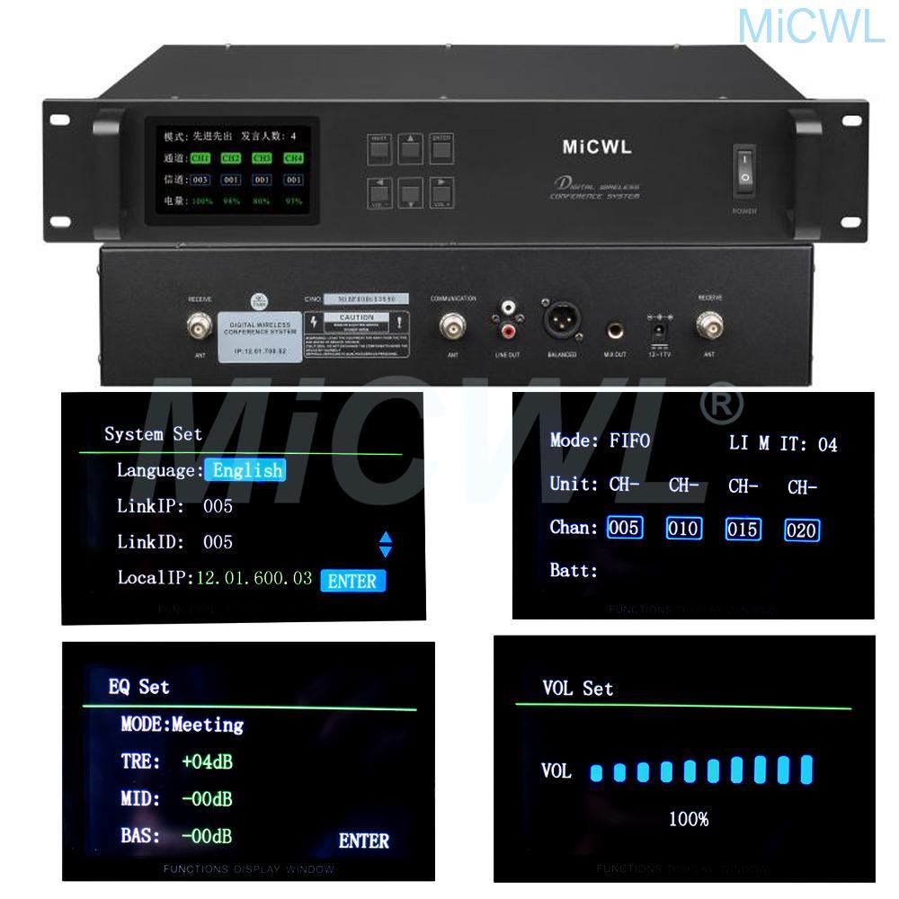 MXA Pro Digital Wireless Audio Ecosystem for Conferencing Microphone System Table Gooseneck President Delegate MiCWL A10M-A116 - MiCWL Audio Inc