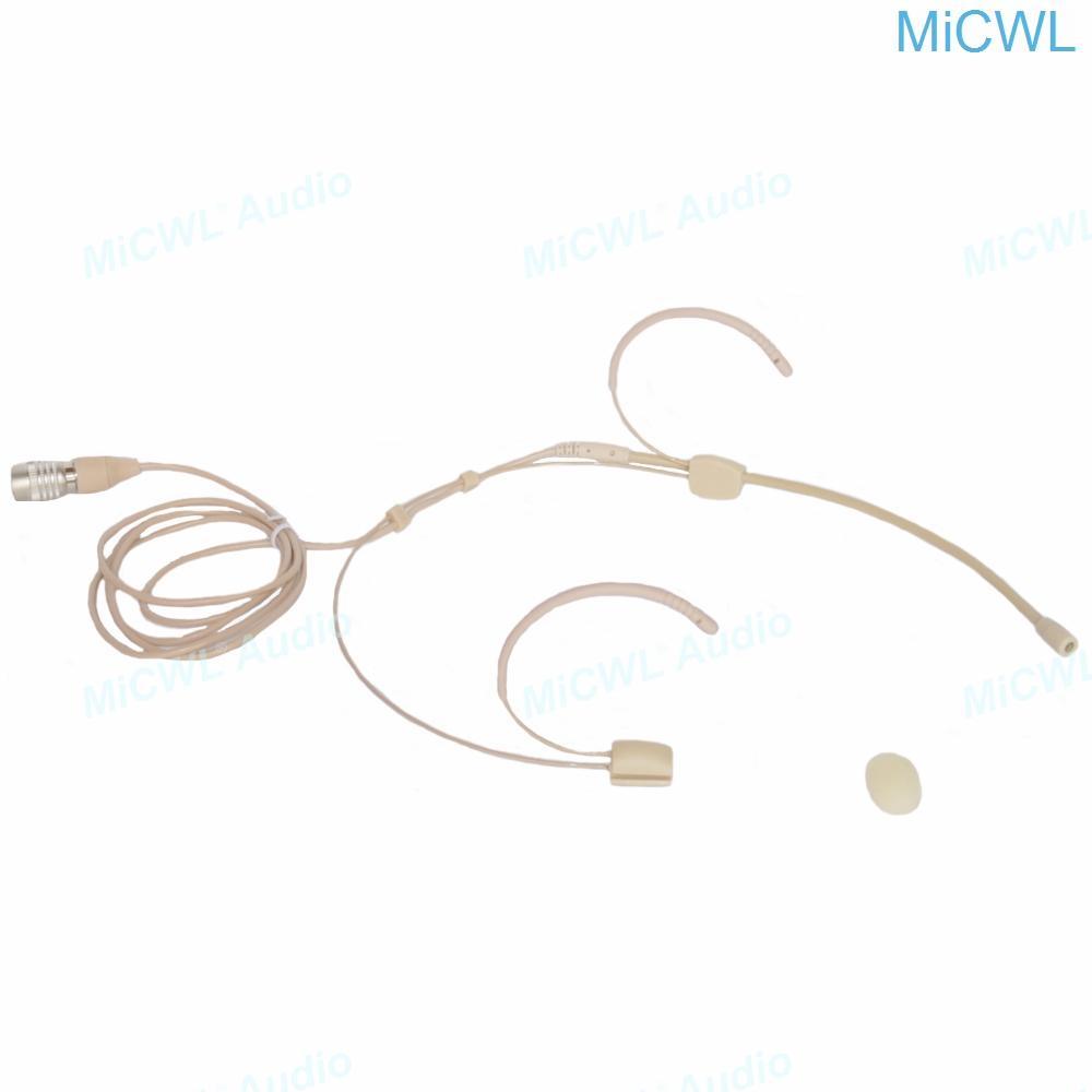 Pro Headband Head Wearing Headset Microphone for Sennheiser Shure AKG MiPro Audio Technica 4Pin 3Pin mini TA4F 3.5mm Lock - MiCWL Audio Inc