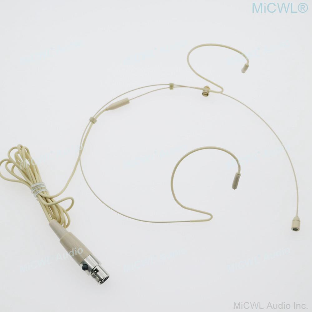 Skin Sing Speech Karaoke Headset Microphone For Sennheiser 3.5mm Lock Shure AKG 4Pin 3Pin MiPro Wireless BeltPack Transmitter - MiCWL Audio Inc