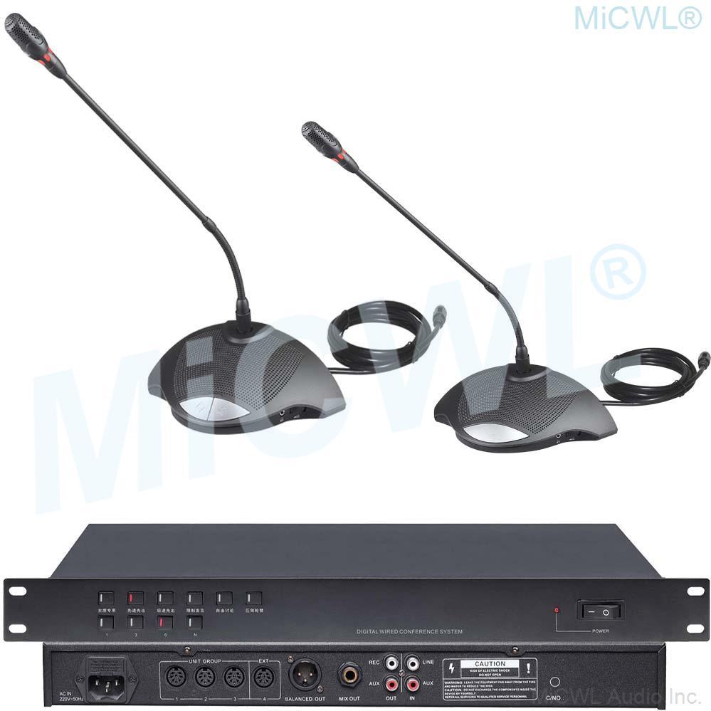Pro Table Gooseneck Wired Conference Microphone CCS 900 Built-in speaker Conferencing Meetings Solutions MiCWL A350M-A01 - MiCWL Audio Inc