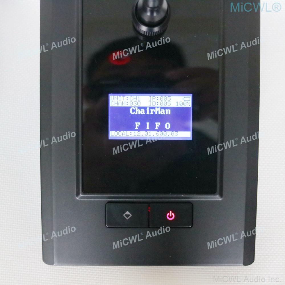 MiCWL A10M Series 16 Gooseneck Desktop Digital Wireless Audio Conference Microphone System 1 President 15 Delegate High-end Mics - MiCWL Audio Inc