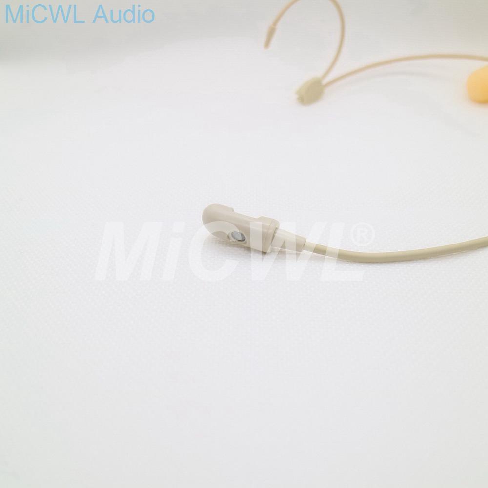 Unidirectional-Cardioid Headset Condenser Headworn High Quality Microphone Beige For Sennheiser Shure AKG Audio Technica Mipro - MiCWL Audio Inc