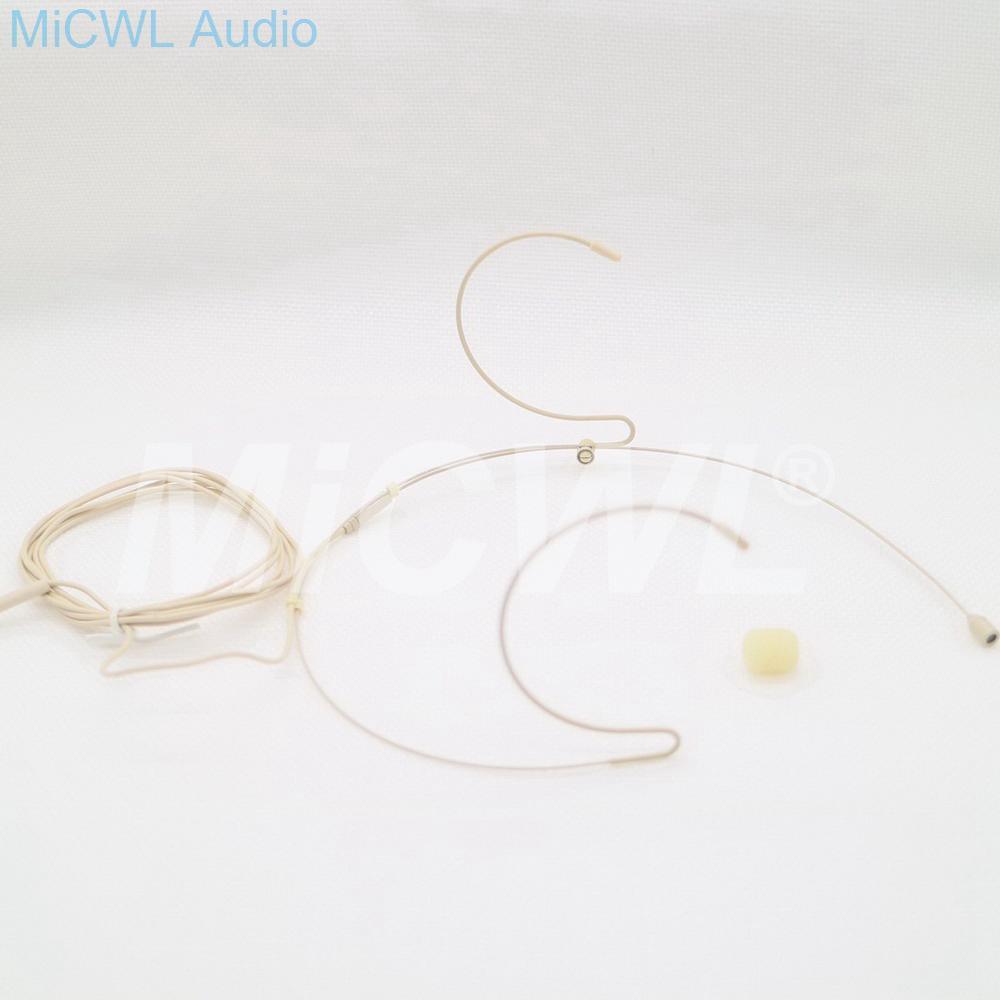 Pro Headworn Microphone Omni-directional Beige Headset Microphone For Audio Technica System Bodypack OM40-20 - MiCWL Audio Inc