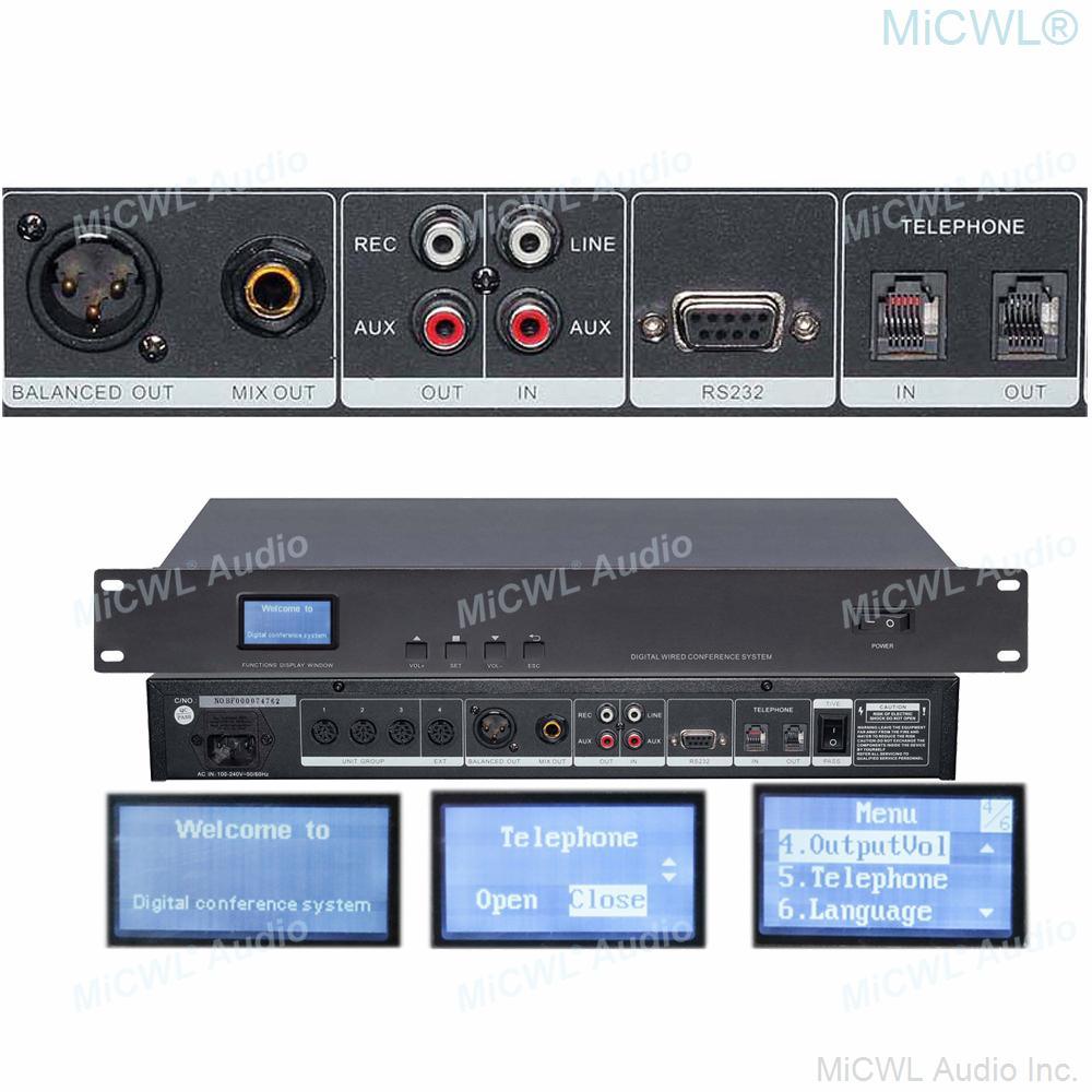 Hign-end CCS900 Digital Conference Microphone System President Delegate Desktop Gooseneck Built-in speaker Mic MiCWL A351M-A01 - MiCWL Audio Inc