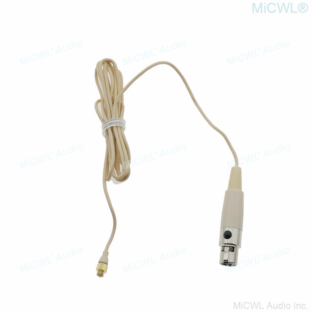 Folding Headset Microphone For AKG Samson Wireless Mic System Mini XLR 3Pin TA3F Foldable Frame Detachable Cable - MiCWL Audio Inc