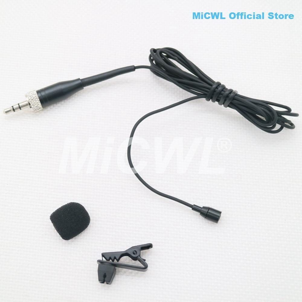 Miniature Clip Lapel Lavalier Microphone For Shure 4Pin AKG 3Pin Sennheiser 3.5mm Lock Audio-Technica WirelessTransmitter - MiCWL Audio Inc