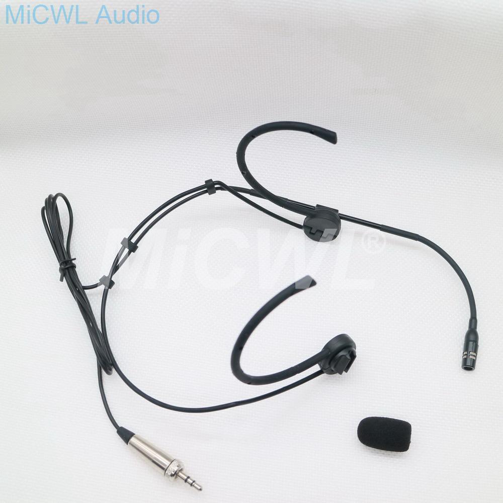 High-Quality Condenser Dual Hook Headset Foldable Microphone Adjustable Uni-directional Headset Microphone For Sennheiser - MiCWL Audio Inc