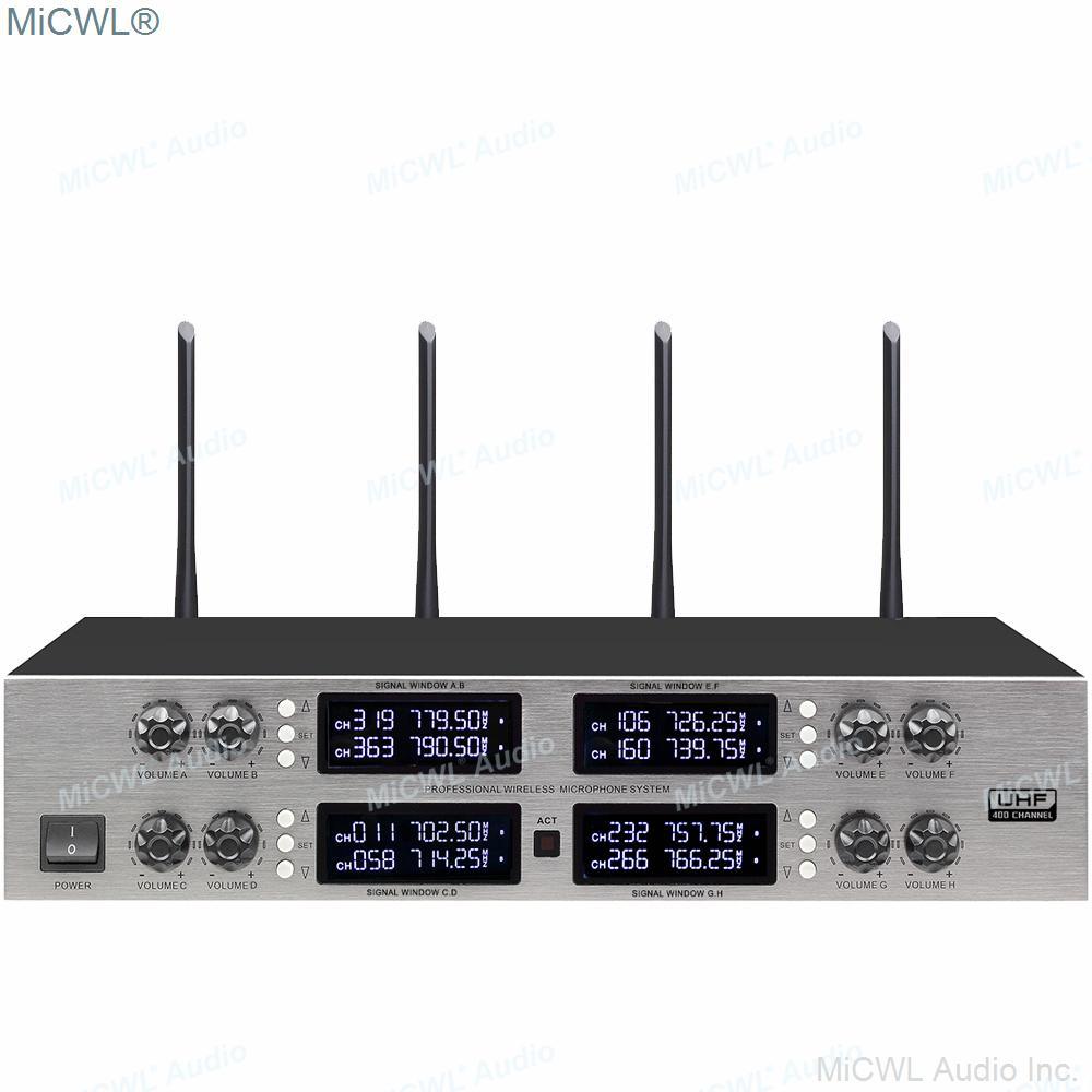 High-End CCS900 Digital Wireless 8 Microphone Channel Conference System 8 Desk Gooseneck CCS-900 8 Handheld 8 Headset Mics Sets - MiCWL Audio Inc