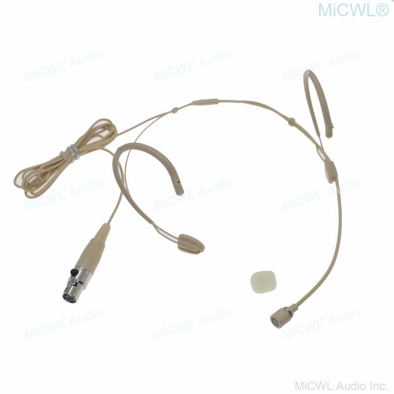 MiCWL M20 New Updated Version Cardioid Headset Microphone For Shure Wireless BeltPack Transmitter XLR 4Pin Mini Connector - MiCWL Audio Inc