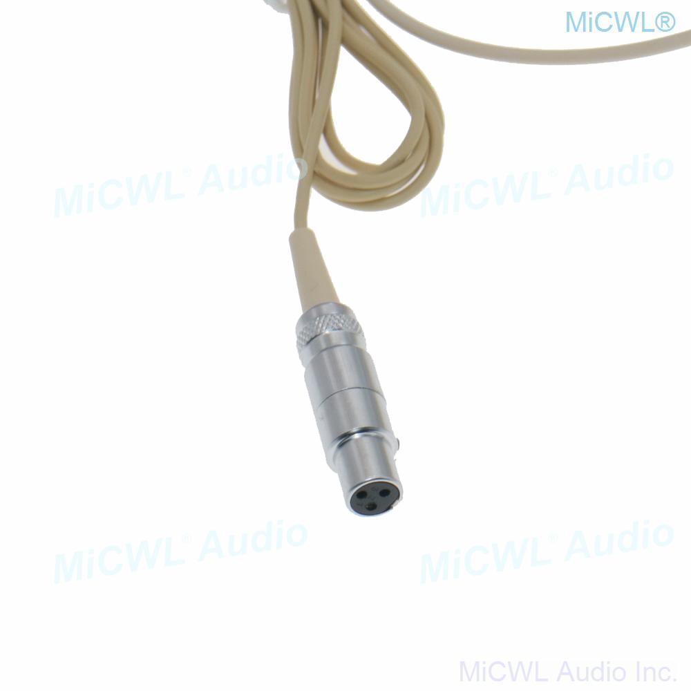 CS90 Beige Cardioid Headset Microphone for AKG Samson Gemini Wireless BeltPack Karaoke Sing Stage TA3F Mini XLR 3Pin - MiCWL Audio Inc