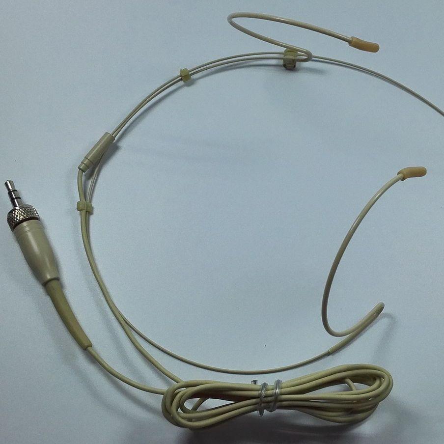 Professional Tan Omnidirectional Headset Microphone for Sennheiser G1 G2 G3 G4 Wireless BodyPack Transmitter Systems - MiCWL Audio Inc