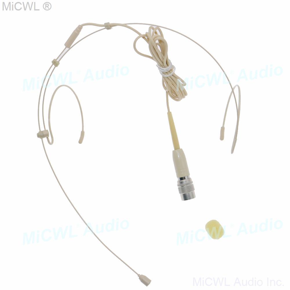 ATW2000 Double ear hook Headset Microphone For Audio Technica BeltPack Transmitter System - MiCWL Audio Inc