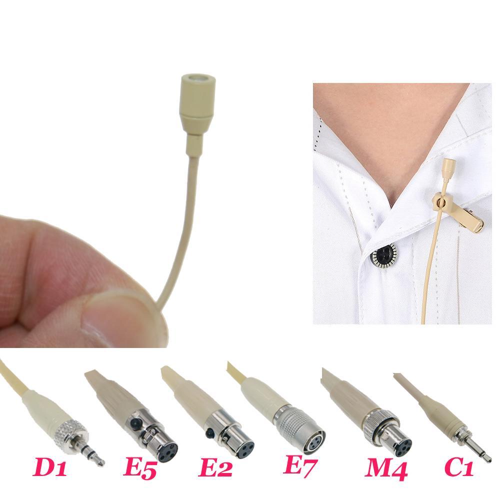 Mini Lapel Lavalier Clip Recording Microphone For Sennheiser Shure TA4F AKG 3Pin Audio-Technica MiPro 3.5mm Jack Wireless System - MiCWL Audio Inc