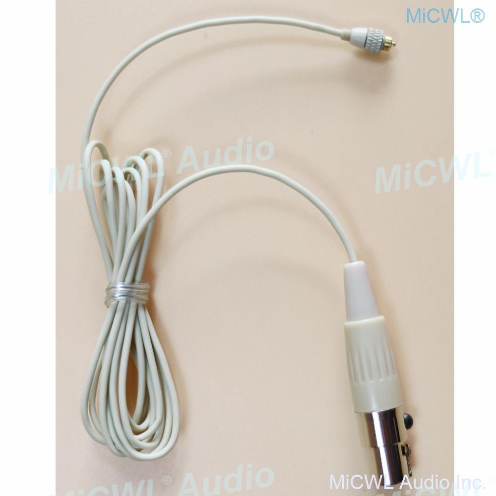 Replaceable Earset Headset Microphone for Shure ULXD SLX PGXD GLX QLXD Detachable Cable TA4F Mini Plug - MiCWL Audio Inc