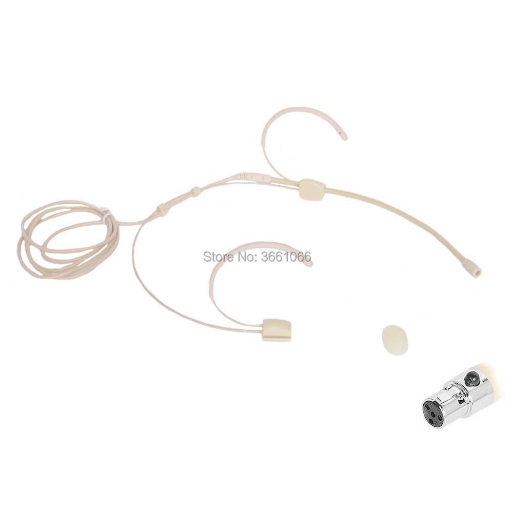 Microdot Headset Head-mounted Headworn Omidirectional Microphone For SHURE Wireless System - Mini XLR Ta4f Connector - MiCWL Audio Inc