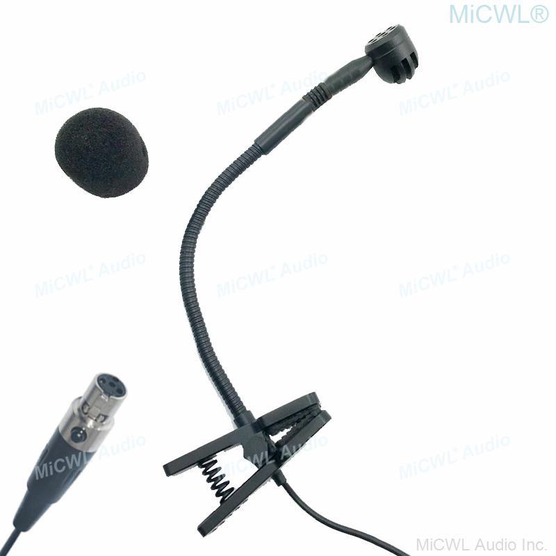 e908 Cardioid Music Instrument Gooseneck Microphone for Shure TA4F AKG Samson TA3F Wireless BeltPack Transmitter Mic Sets - MiCWL Audio Inc