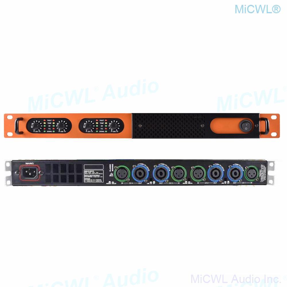 5200W Digital Power Amplifier Stage Audio Speaker AMP Amplifier 4 Channel MiCWL Q6400 - MiCWL Audio Inc