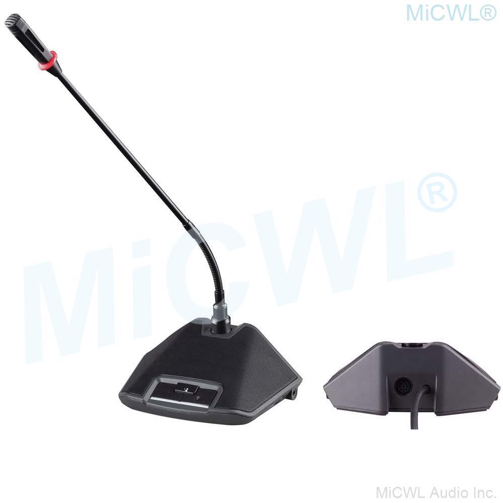 CCS600 Pro Conference Desktop Gooseneck Microphone Built-in speaker System Meeting Solutions President Delegate MiCWL A350M-A05 - MiCWL Audio Inc