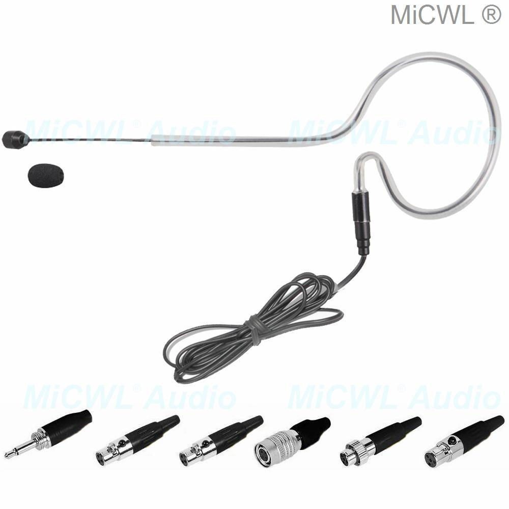 MiCWL Audio earset Headset Microphone for Sennheiser G3 G4 Shure ULX UR Audio-Technica ATW AKG MiPro ACT 3.5mm Black - MiCWL Audio Inc
